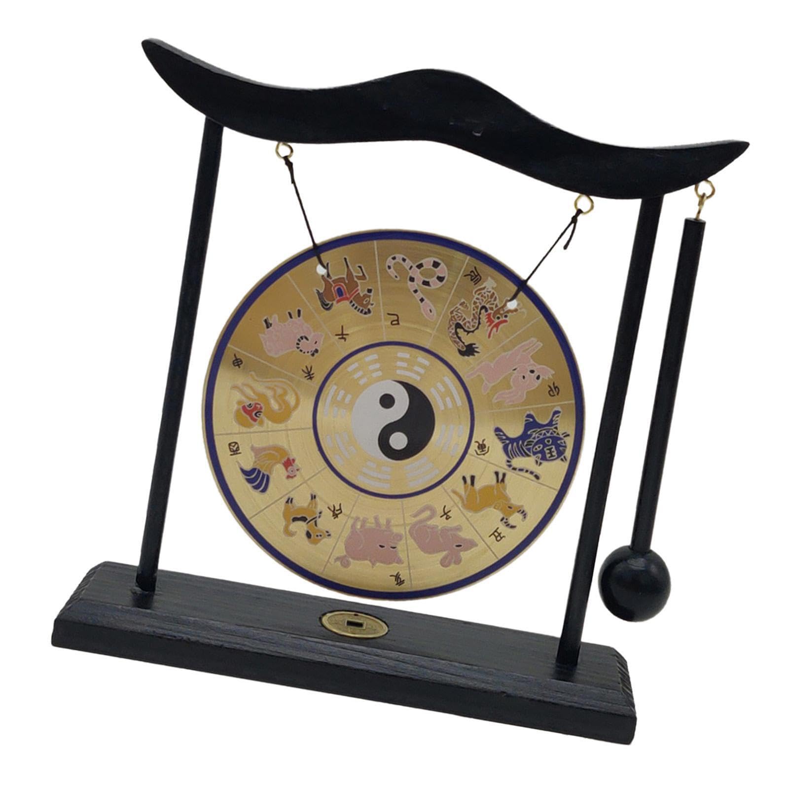 Gongs de viento únicos, arte, campana de latón, gong,Estilo E