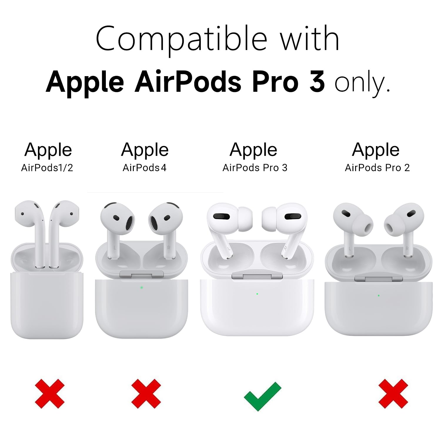 Svanove for Airpods 4 Case Clear Hard, Transparent Simple Cute Airpods 4th Generation Case with Keychain, Girly Y2k Aesthetic Trendy Airpods Cover Accessories for Women Girl, Neon Hot Pink — view 35