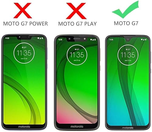 Miniatura 2 de Funda para Moto G7, para Moto G7 Plus Funda de teléfono con flores, delgada, a prueba de golpes, transparente, suave, flexible, TPU para Motorola