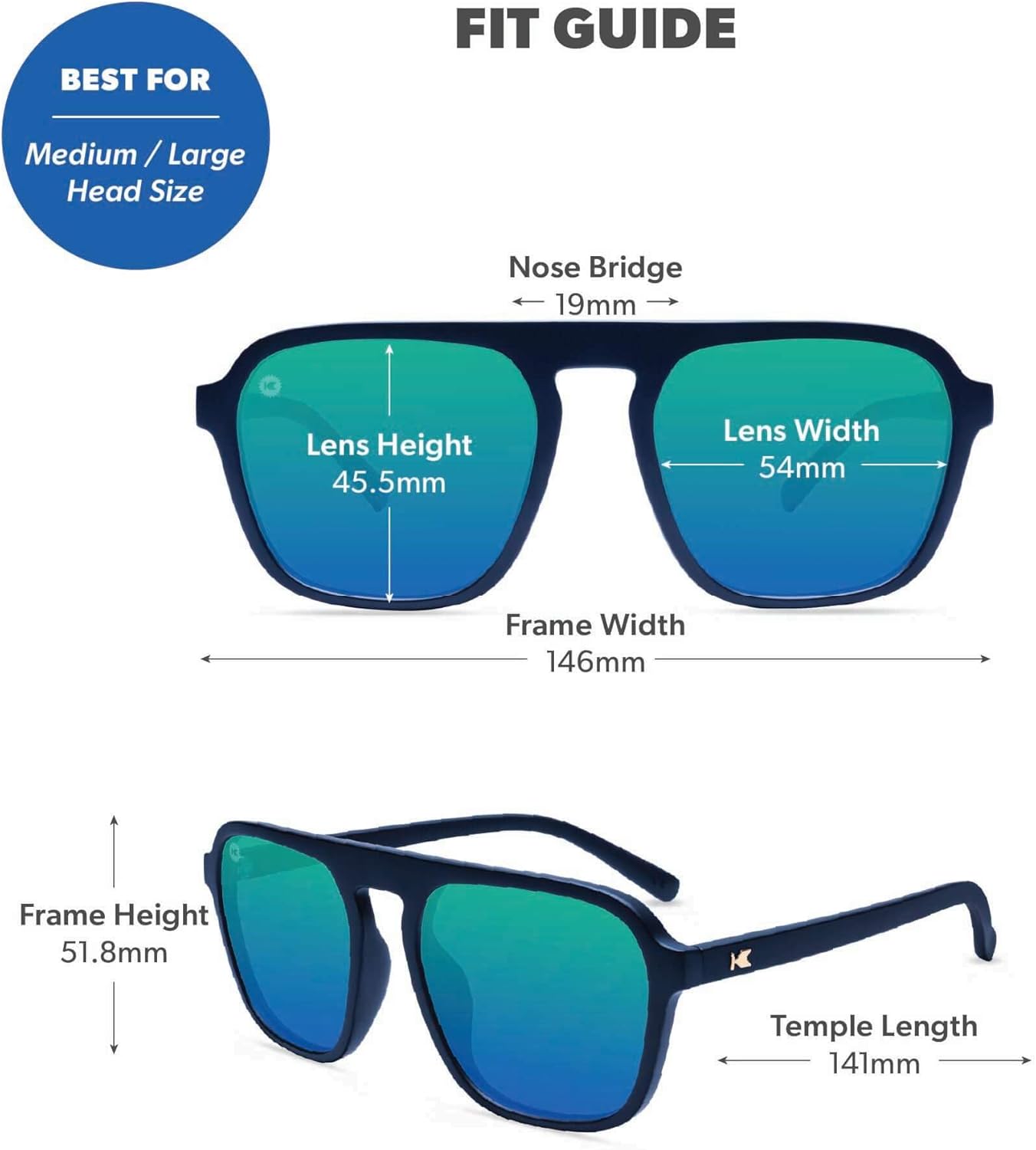 Knockaround Pacific Palisades Polarized Sunglasses for Men & Women - Retro Sunglasses - UV400 Protection