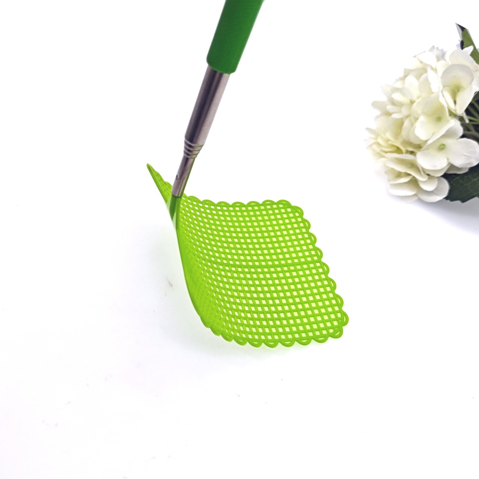JZK 2x Scacciamosche telescopiche estensibili con manico lungo, plastica racchetta a mano per mosche acchiappa-mosche manuale per interni ed esterni, scaccia insetti per vespe/insetti