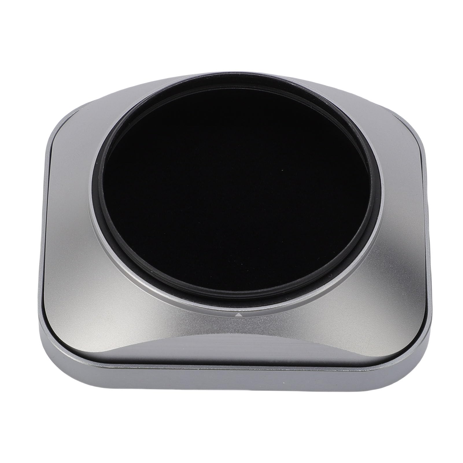 Paraluce Quadrato in Metallo per Obiettivi da 55 Mm, Paraluce Universale da 55 Mm Avvitato con Cappuccio Protettivo, Antiriflesso, Accessori per Fotocamera (SILVER)