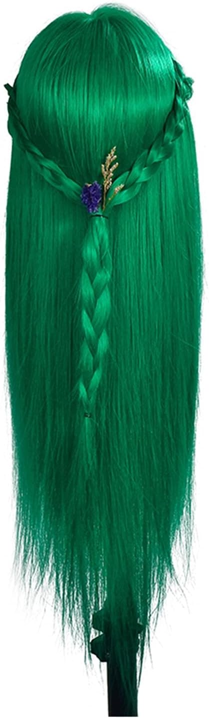Professional Training Head with Long Thick Hairs Practice Hairdressing Mannequin Head Hair Styling maniqui Tete for Sale(Gray)