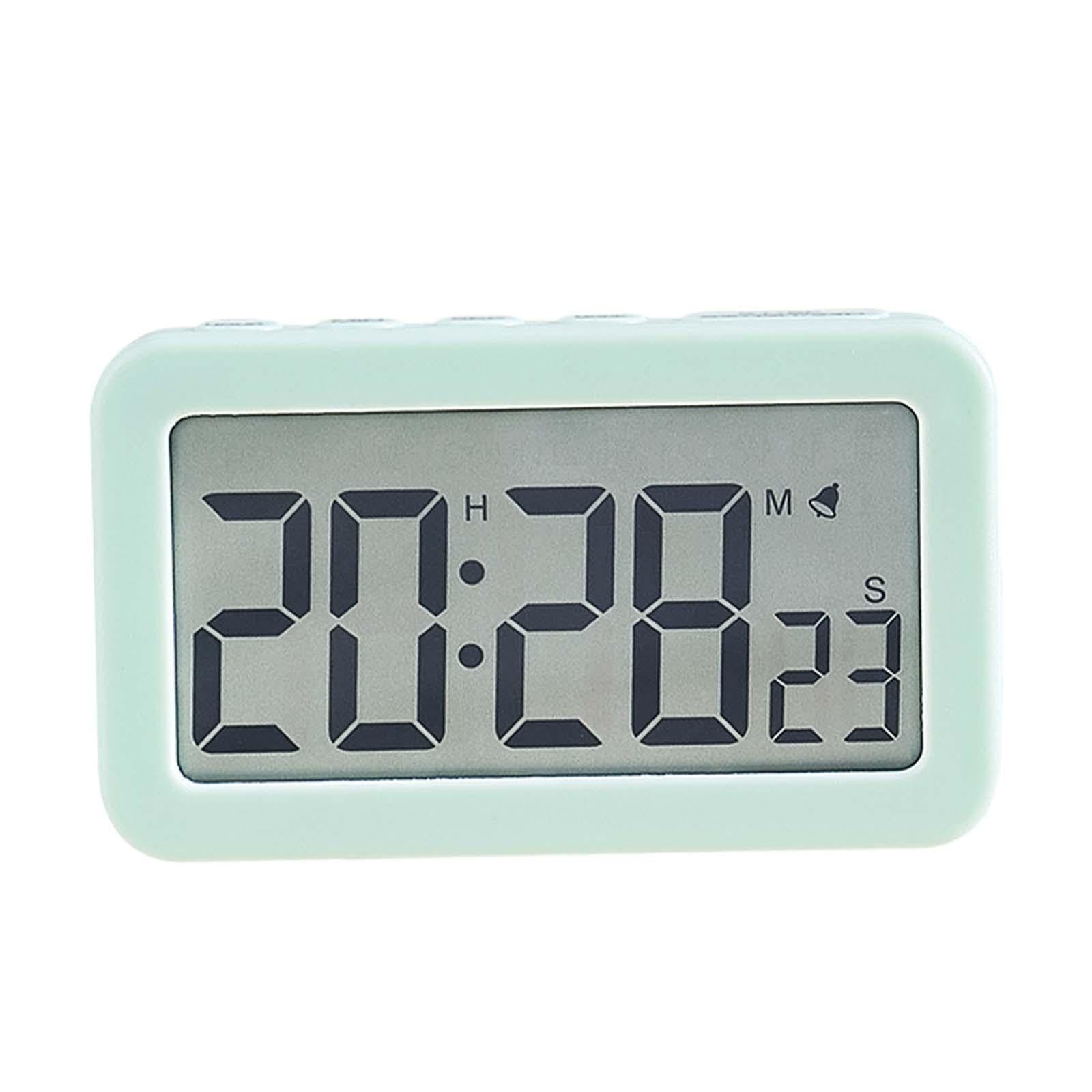 TWISAXC Bedroom Bedside Clocks Kids Adults Large Screen Display Digital Clock Count Up Down Timer Office Gyms Digital Clock Large Screen Display, Green, 8.9x2.2x5.2cm