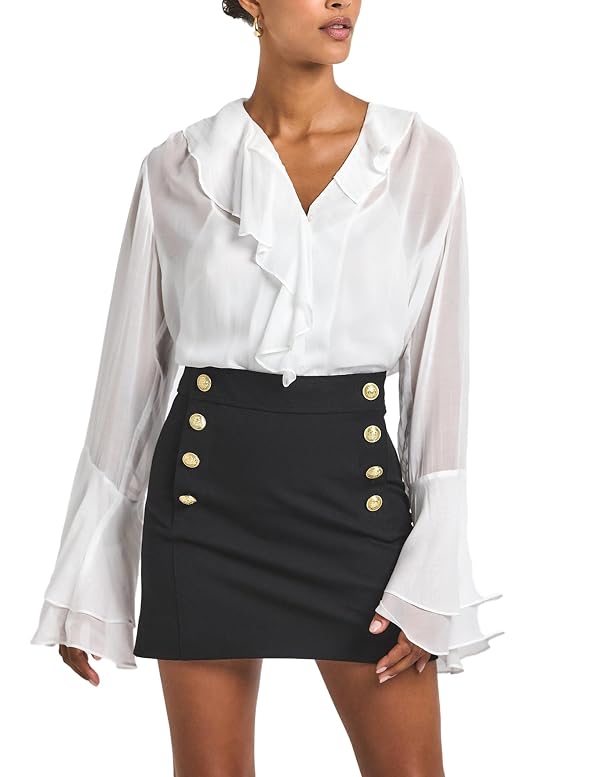 Derek Lam 10 Crosby Reyna MINI Skirt, Black, 12 by Derek Lam 10 Crosby - Used condition - US$133.80