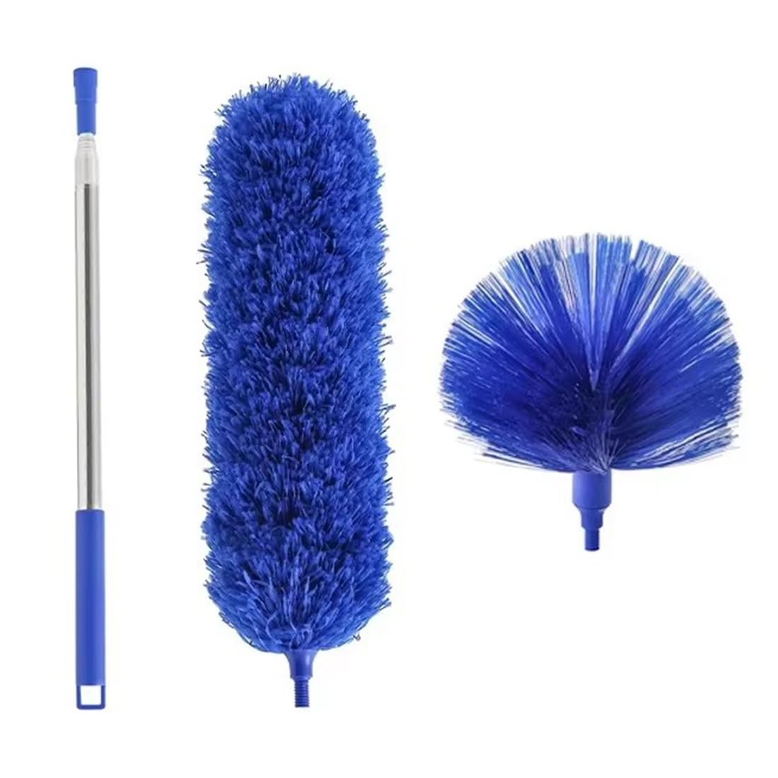 Aundhegrtt Telescopic Microfiber Brush 250cm Washable Duster Long Extendable for Spider Web Removal Dust Cleaning Mop Gaps