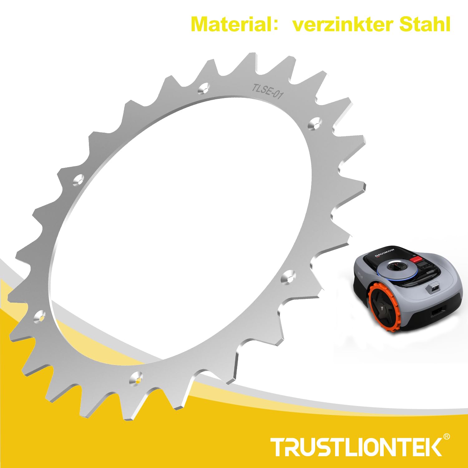Dispositivo di trazione per robot tosaerba, compatibile con robot tosaerba Segway Navimow – i105 – i108E, dimensione ruota 257 mm.