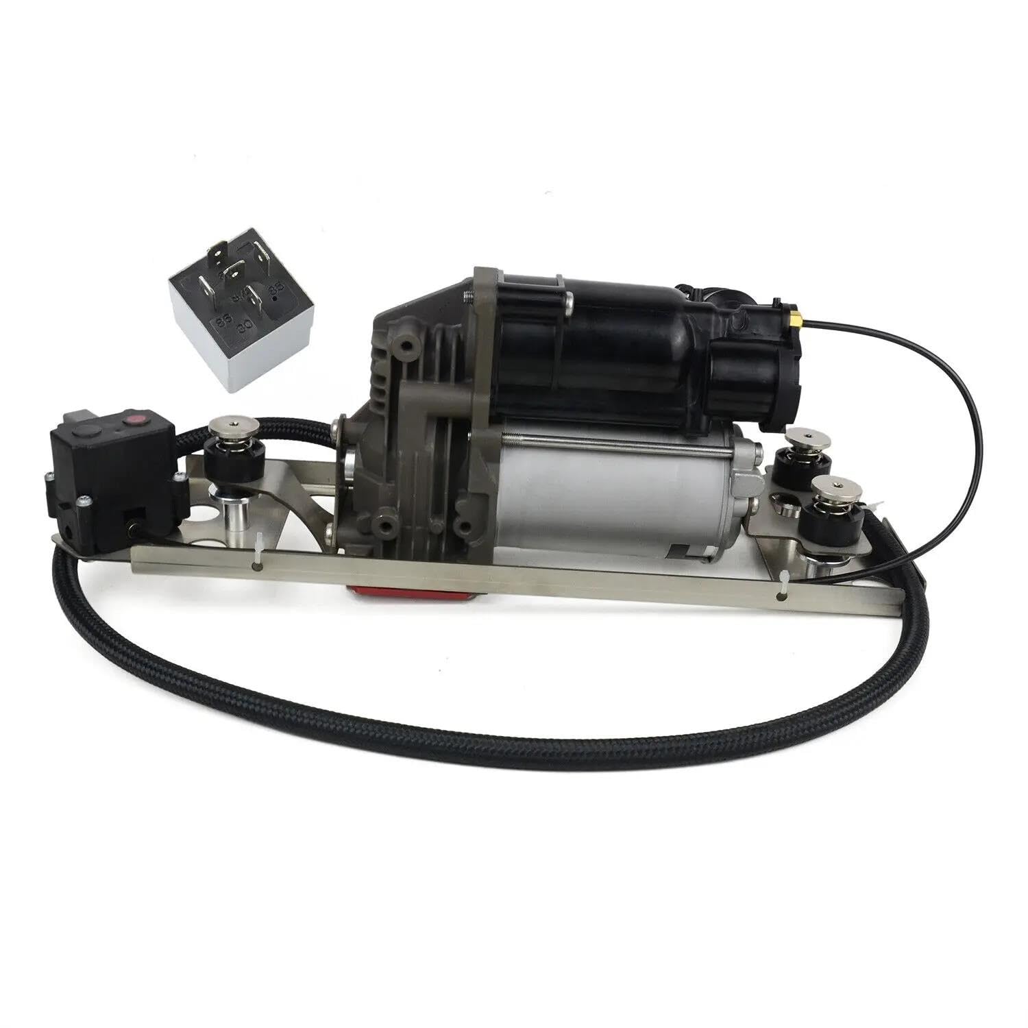 Suspensiones de aire Para E61 2005-conjunto Bomba Compresora Suspensión Neumática Con Soporte Y Bloque De Válvula Solenoide 37106793778 37206792855 Amortiguadores