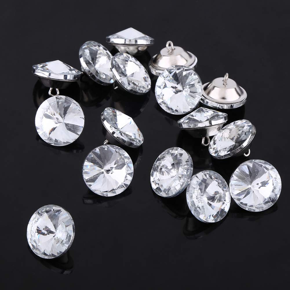 80 Strass Rettangolari Da Cucire, 8 Misure Diverse (da 8x8 Mm A 25x18 Mm), Vetro Cristallino Con Retro Piatto - Per Abiti, Accessori, Gioielli Fai Da Te - 2