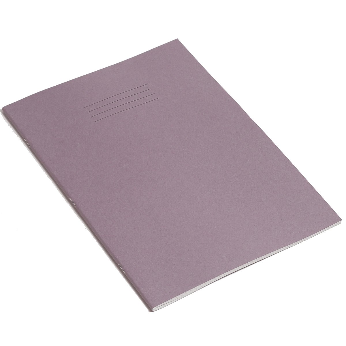 Rhino A4 Exercise Books, 80 Page / 7mm Squared Paper Notebook, 10 Pack, Office & School Stationery Supplies, Purple