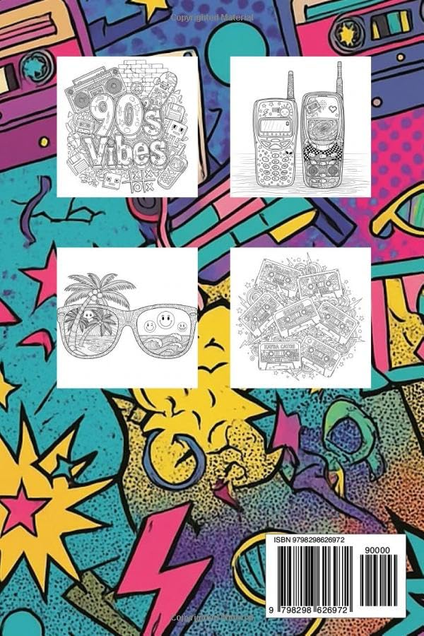 Miniatura 2 de adult coloring book 90s nostalgia 90s coloring book for adults