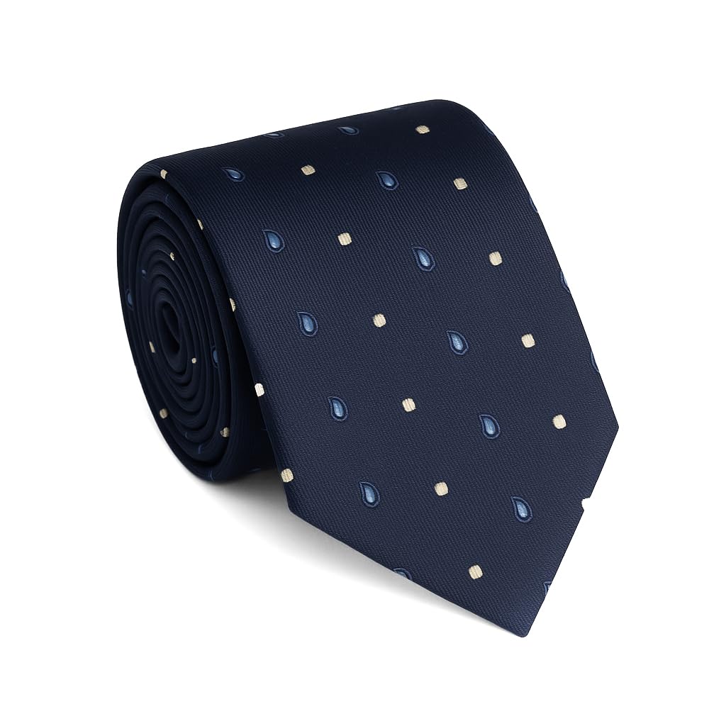 Cravatta Lunga Extra Lunga XL in Seta Microfantasia, Lunghezza da 155 cm a 175 cm, Made In Italy, Uomo