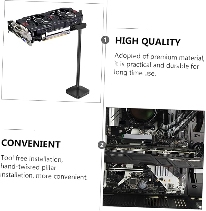 Soporte ajustable para GPU de aleación aluminio-magnesio miniatura 4