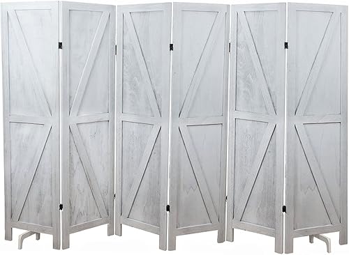 Premium Home - Separador de habitación de 6 paneles separadores de habitaciones y pantallas de privacidad plegables, pantalla de privacidad,