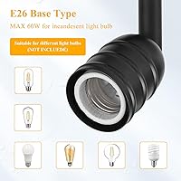 Vista 3 de Cabezas de iluminación H Track Base E26, accesorios de luz de pista de halo blanco, luces giratorias ajustables, paquete de 3