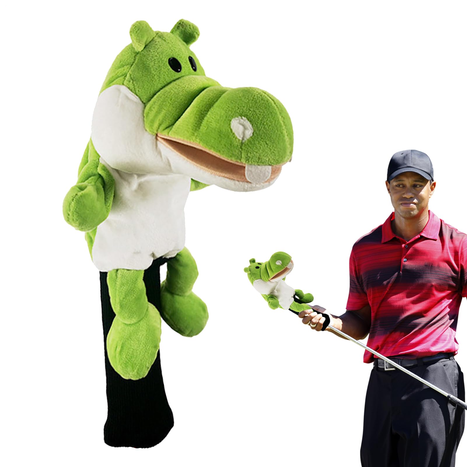 Housses de club de golf avec animaux amusants - Housse de tête de conducteur en peluche - Housses de club de golf parfaitement ajustées et sûres avec motif animal, belle housse amusante et