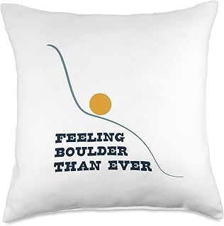 Funny Outdoor Pun for Outdoor Enthusiasts and Climbers Throw Pillow