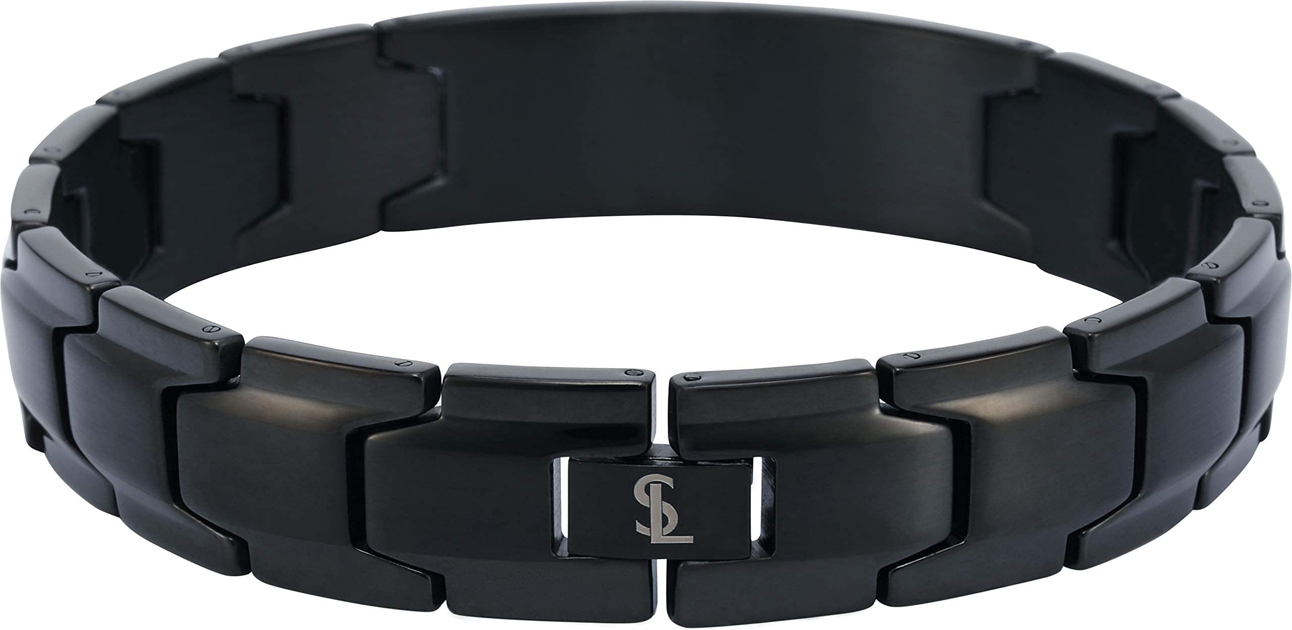 Smarter LifeStyle Elegant Men's Motivational Bracelet Surgical Grade Steel Wide & Manly Links, Many Styles