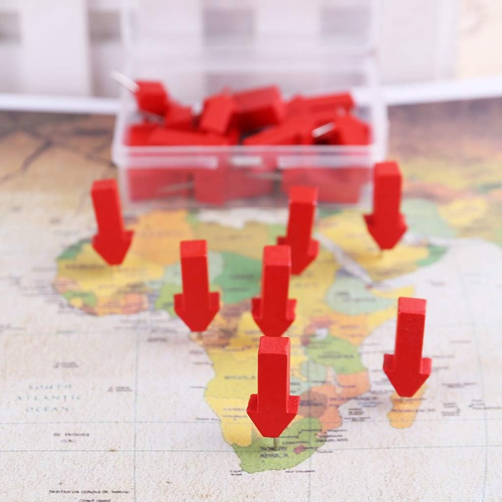 画ピン Weixiaotu プッシュピン 25 50 個 矢印マップタックマーカー 木製画 Push フォト 画ピン Weixiaotu プッシュピン 25 50 個 矢印マップタックマーカー 木製画 Push フォト