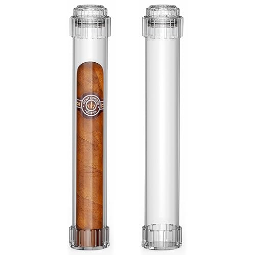 Travel Cigar Humidor, Portable Humidifier Tubes, Removable Cigar Case with
