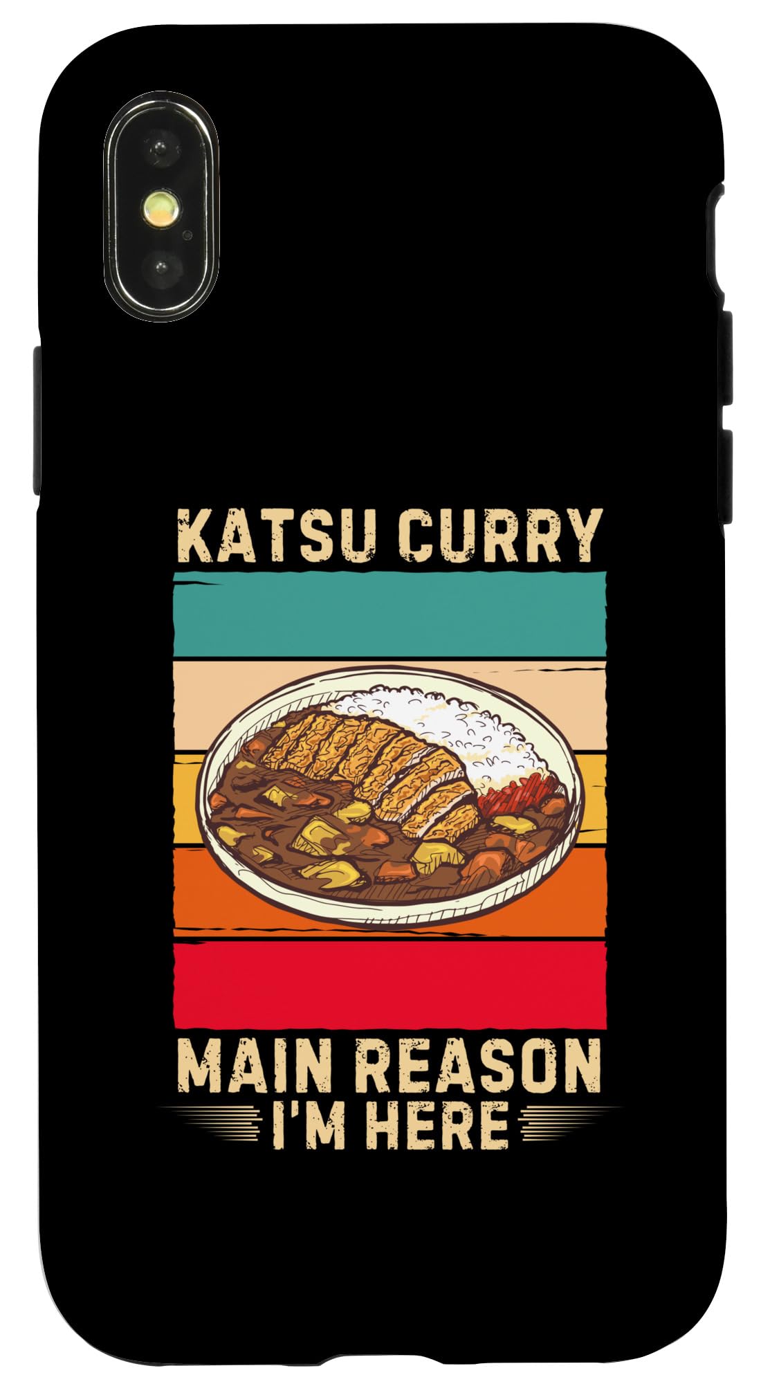 Apple - katsu Amazon.com: iPhone X/XS Retro Katsu Curry Main Reason I'm