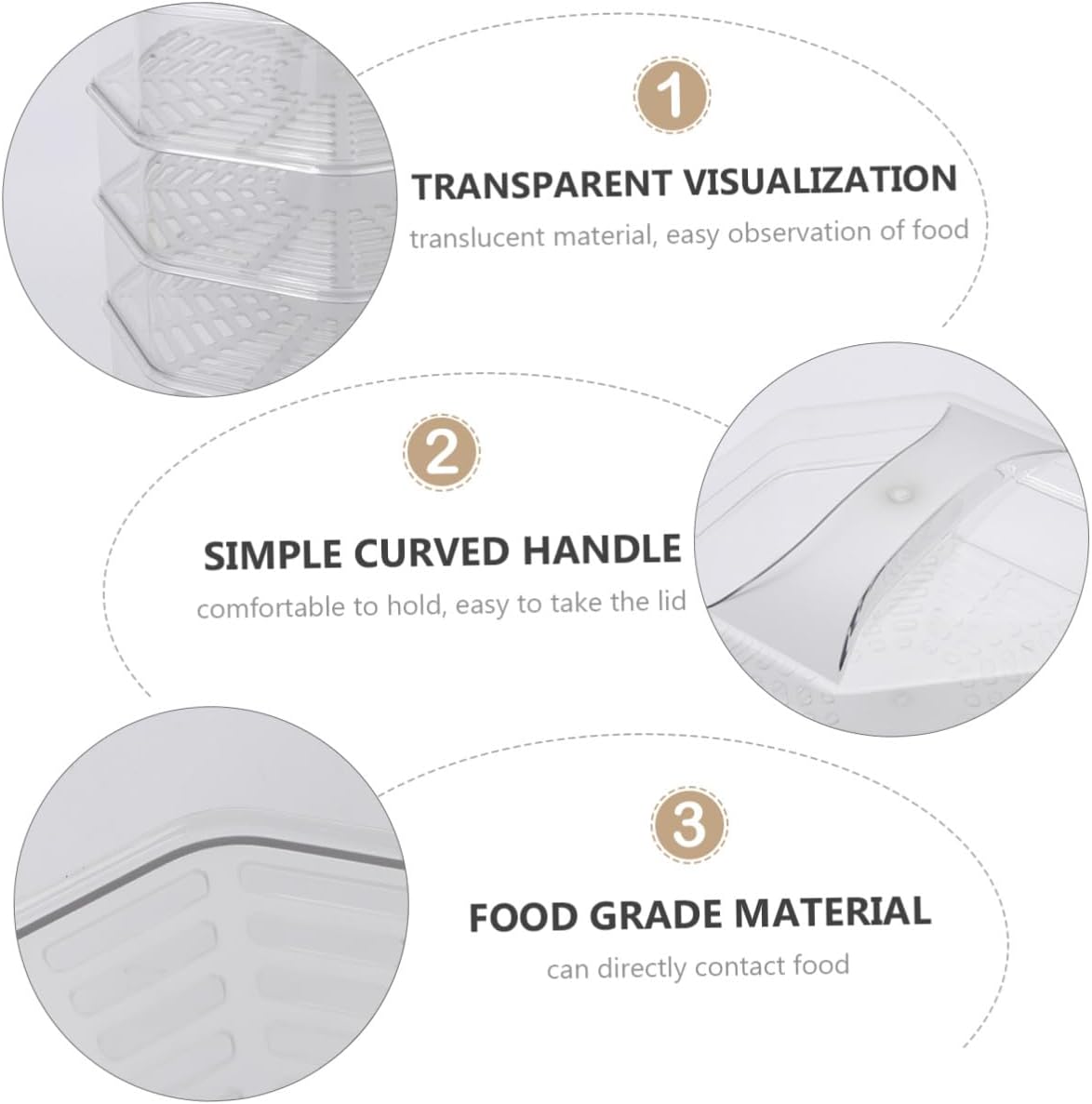 VICASKY Multi-layer Thick Food Cover Set 5pcs Large Dustproof Mesh Food Lid for Home Kitchen Dish Covers for Indoor and Outdoor Use