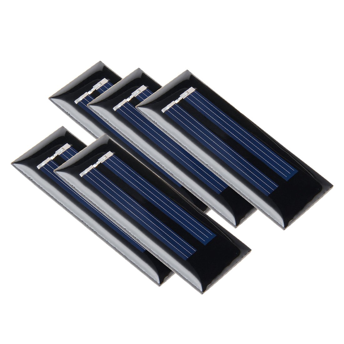uxcell 5Pcs 1V 85mA Poly Mini Solar Cell Panel Module DIY for Light Toys Charger 55mm x 21mm-image-37
