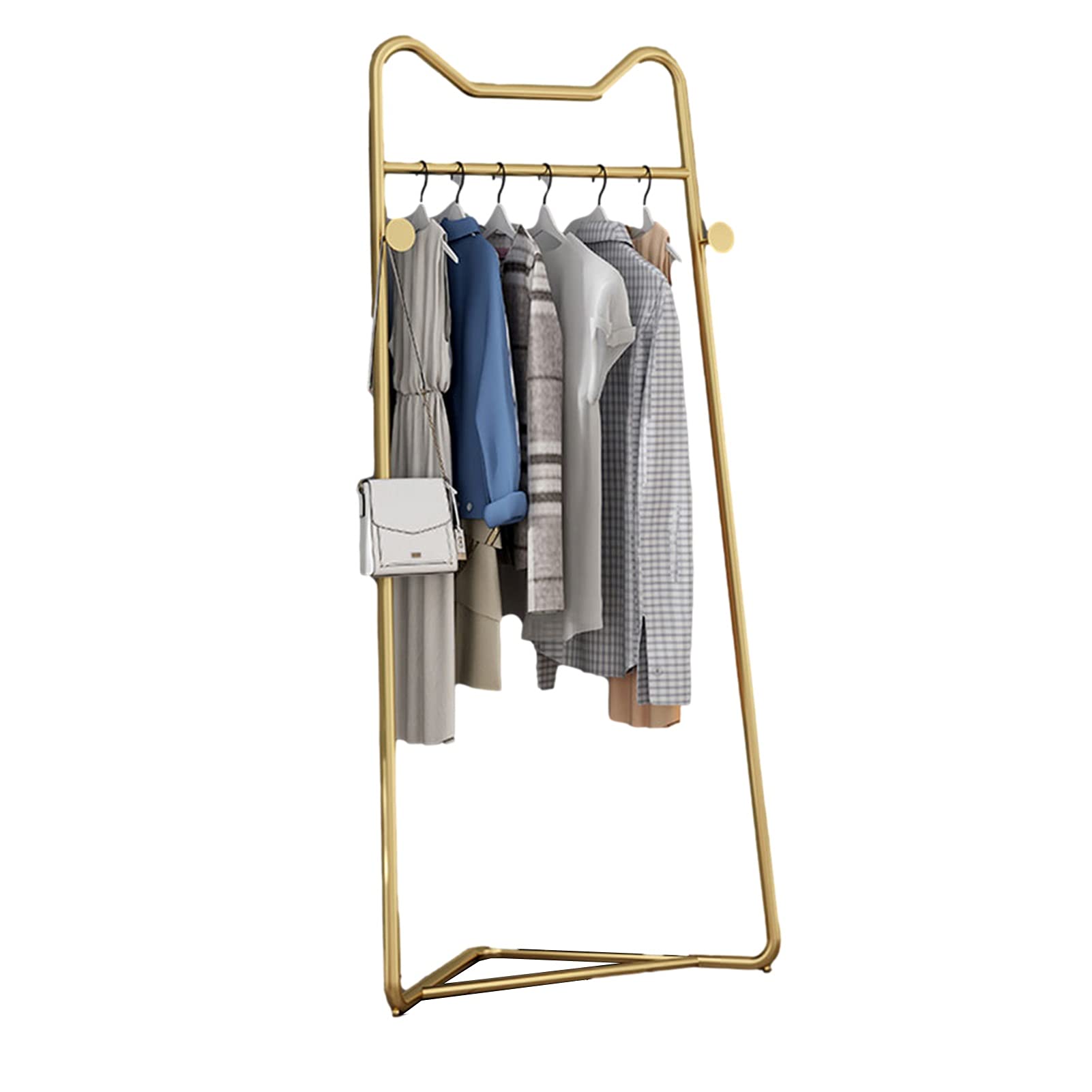 Porte-manteau en métal noir robuste et élégant portant à vêtements peu encombrant