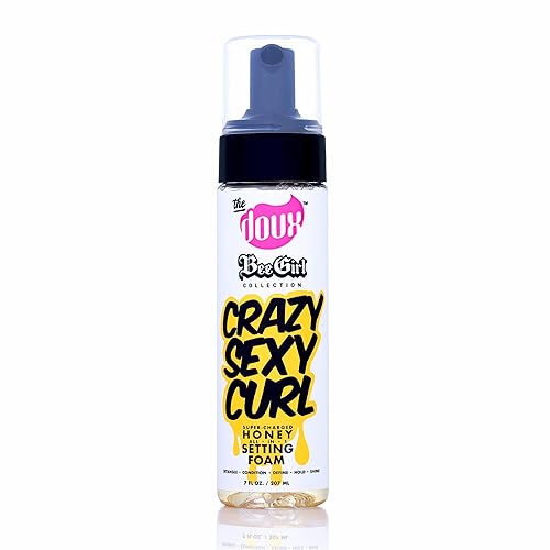 The Doux Crazy Sexy Curl Honey Setting Foam for All Hair Types, Detangles, Defines & Conditions, 207 ml (Pack of 1)