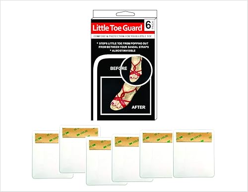 Miniatura 2 de Little Toe Guard, el protector de dedos pendiente de patente que evita que tu dedo del pie salga de zapatos y sandalias de tiras por Dr. Organizer