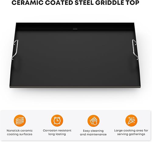 Miniatura 3 de Stanbroil Parte superior de repuesto para parrilla de gas Blackstone de 28 pulgadas con 2 quemadores y 2 quemadores, repuesto superior de parrilla