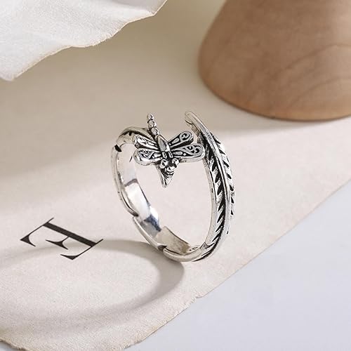 Miniatura 214 de 925 Sterling Silver Ring Minimalist Adjustable Rings Band Handmade Rings for Women Girls