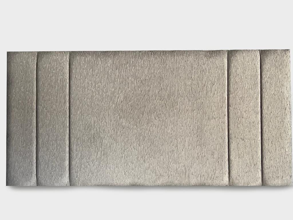 Luxurious Nights Savannah Chenille Fabric Headboard 20" or 26" Height (2FT6 - Small Single - 26" Height, Black)