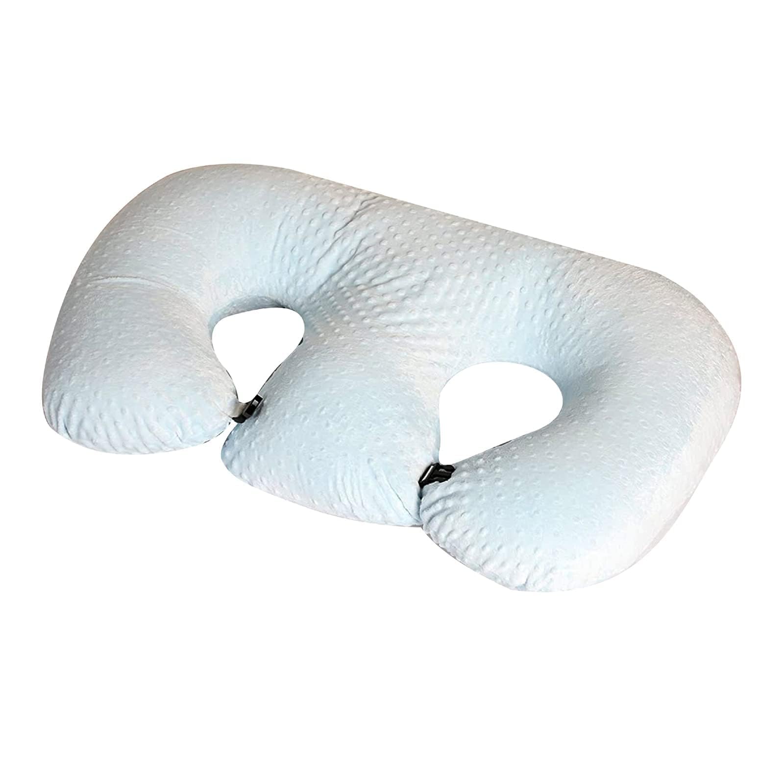 Almohada de lactancia materna para gemelos, cojín grande y mullido, algodón gris, lavable a máquina, la mejor almohada individual para embarazo, funda de almohada extraíble y lavable (color: A)