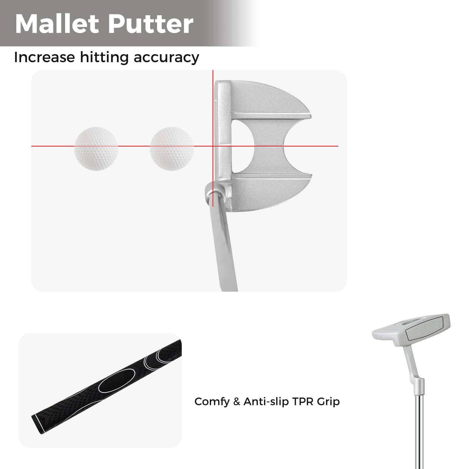 LIFEZEAL Komplettes Golfset für Damen, Golfschlägersätze mit Golftasche für Rechtshänder, Golfschläger-Set mit Fahrer 1#, Fairway 3#, Hybrid 4#, Eisen Zink 6-9#, Eisen Zink P#, Putter