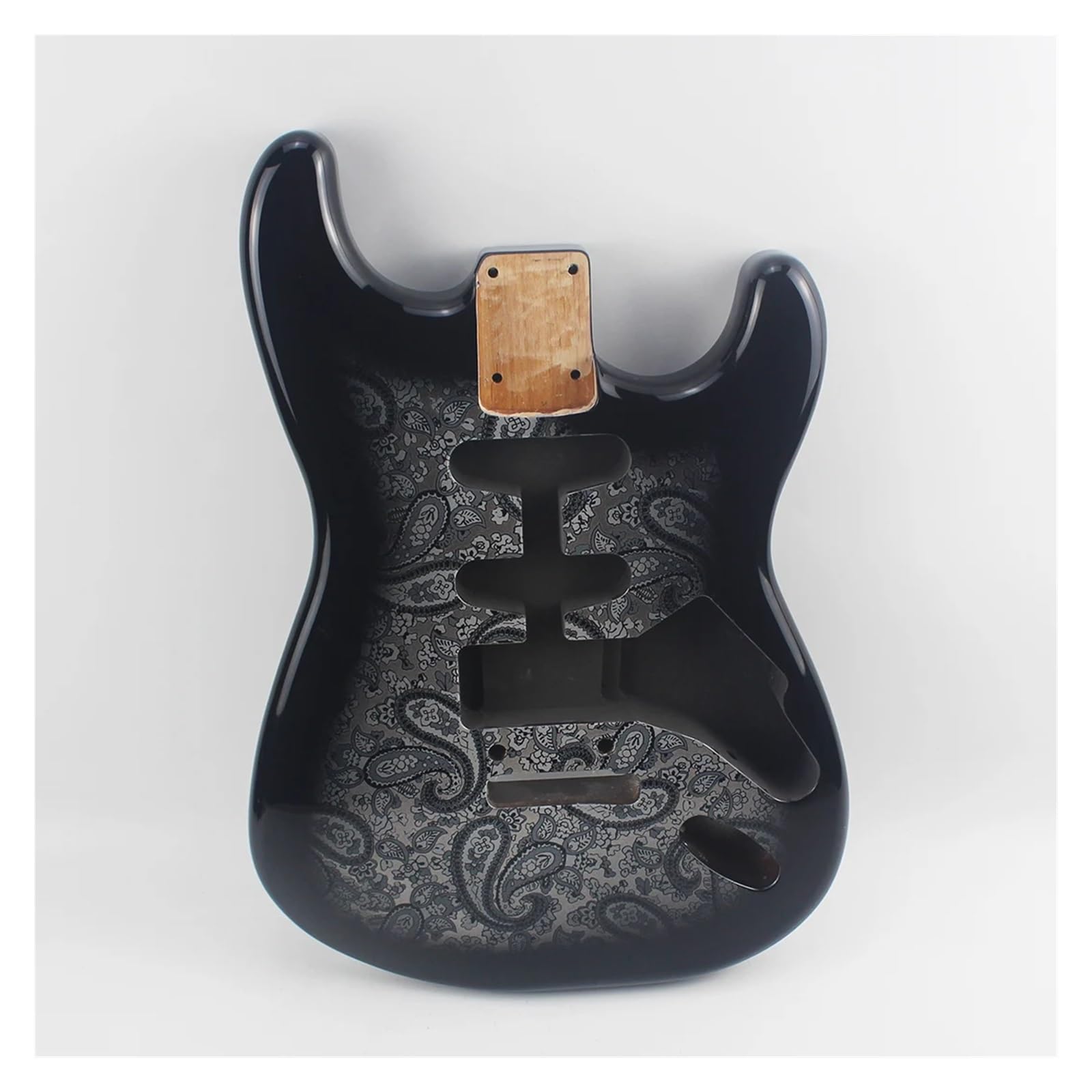 Corpo for chitarra elettrica ST Black Paisley HSS Tremolo System, legno di ontano nordamericano, compatibile con Fend