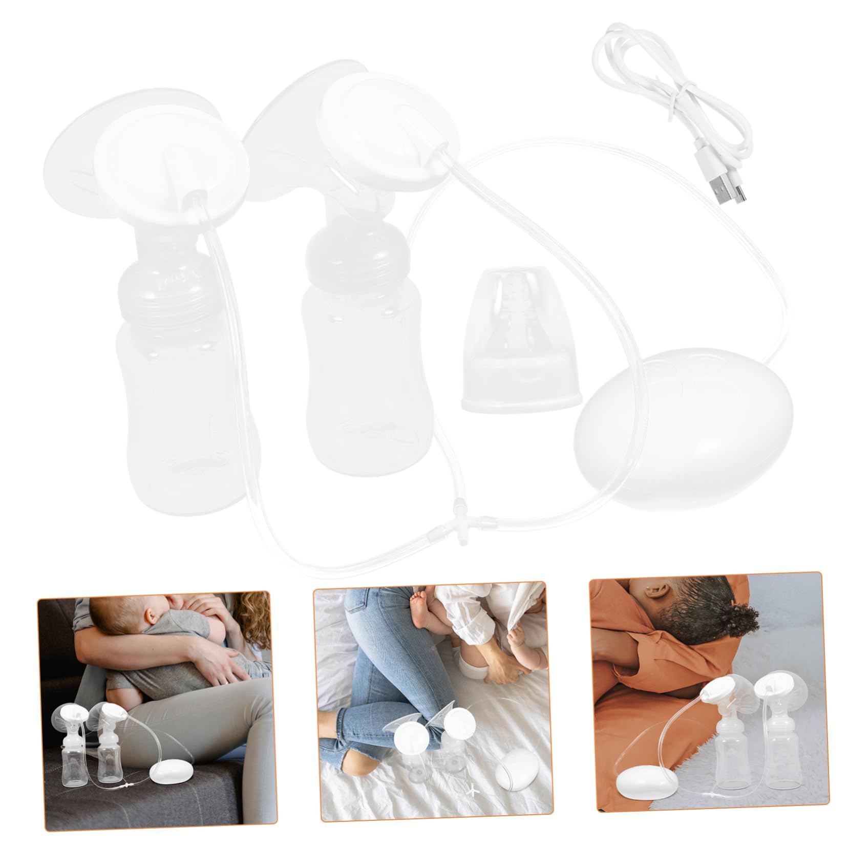 BESPORTBLE Extractor De Leche Materna Eléctrico Sacaleches Doble Práctico Portátil