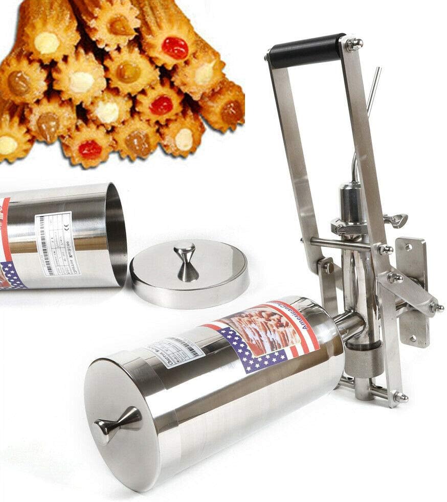 LFJD 5L Churros Filler Maker Electric Manual Spain Churro Machines Donut Machine Latin Fruit Dessert Maker