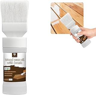 Varnish for Wood，Clear Protective Wood Finish，6.35 Oz Water Based Wood Sealer, Protective Finish for Floors, Furniture, Fast Drying Satin Sheen