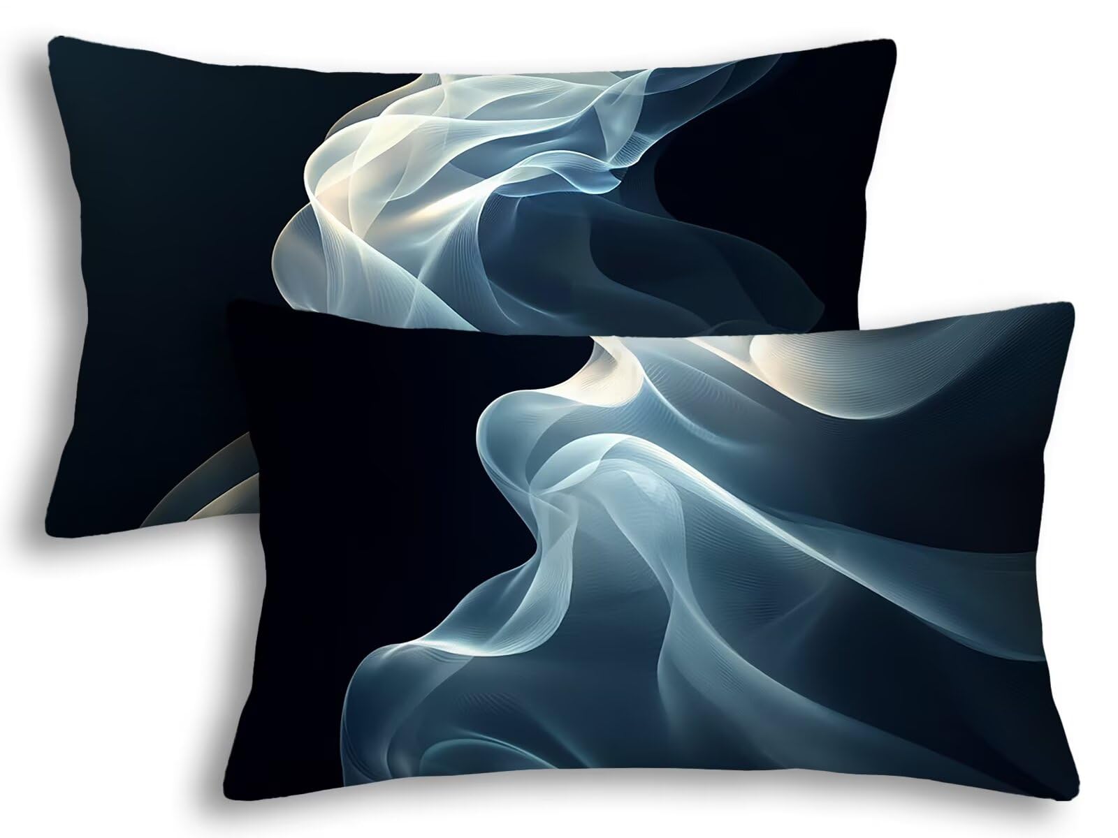 Fundas cojines 40x80 azul para regalo de inauguracion casa juego de 2 fundas de almohada sofa