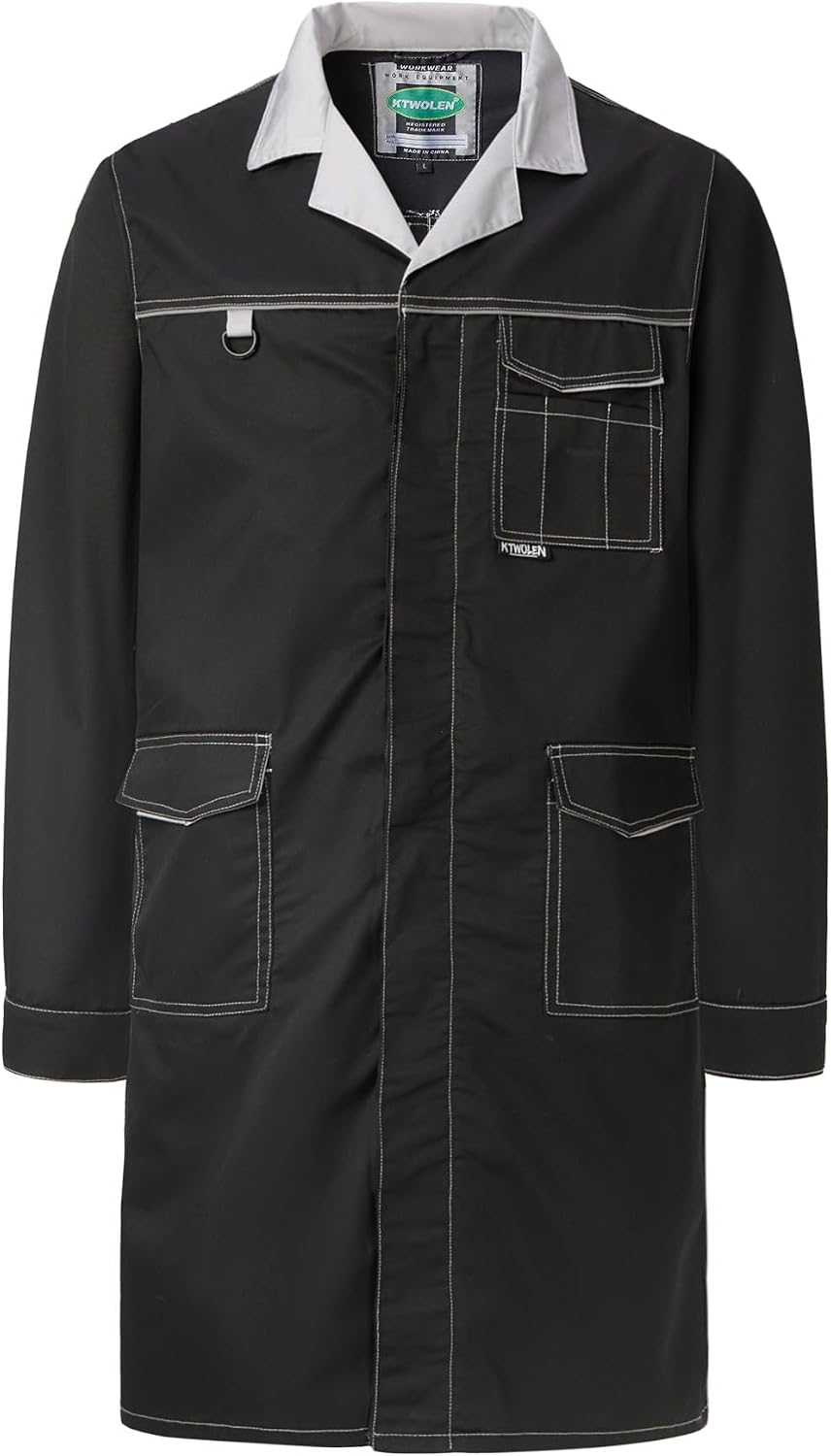 Shop Coats for Men Mechanics Lab Coats Warehouse Workshop Coat