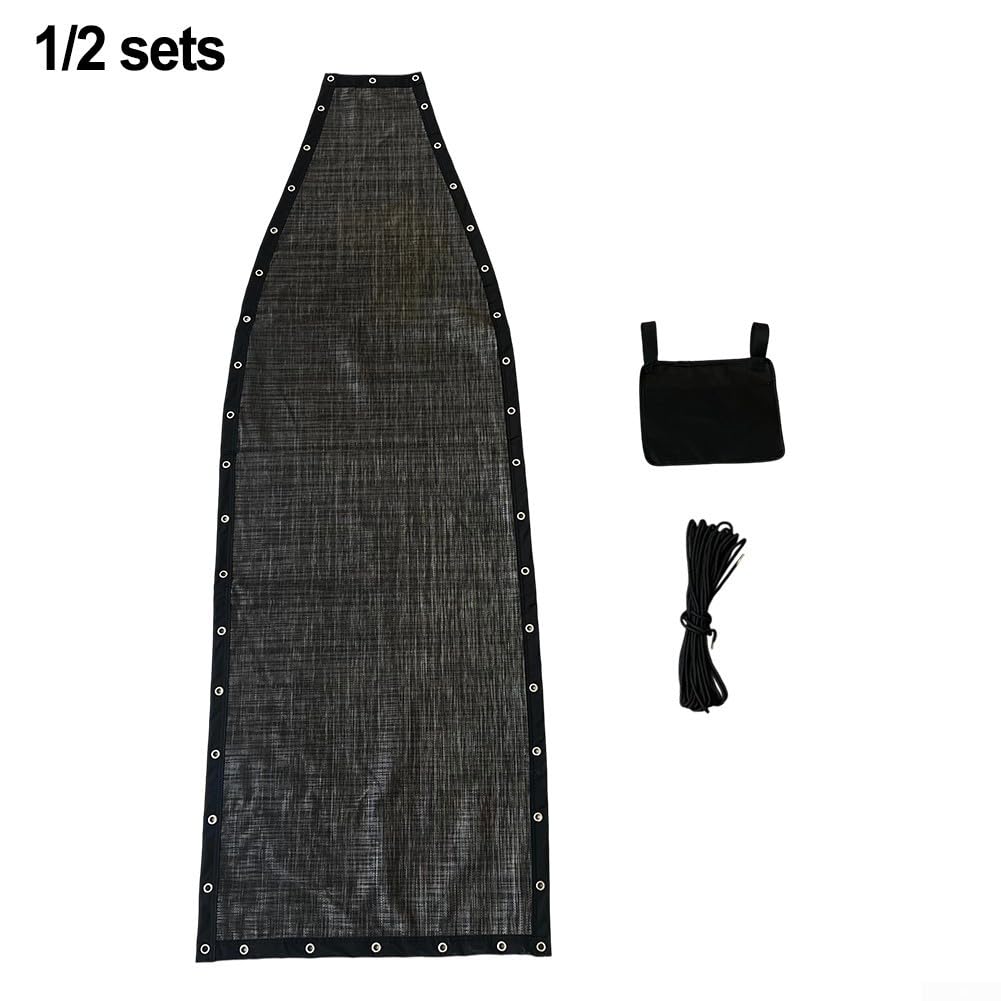 Zoegneer Funda de asiento de columpio resistente para tela de textileno para porche al aire libre, patio, silla de columpio, color negro y gris, 64 x 197 x 23 cm (2 piezas sin bolsillos)