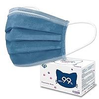 Vista 22 de Medtecs - Mascarilla desechable cómoda y transpirable de 3 capas, 2 tamaños infantil y juvenil, gran opción de protección y salud, 50