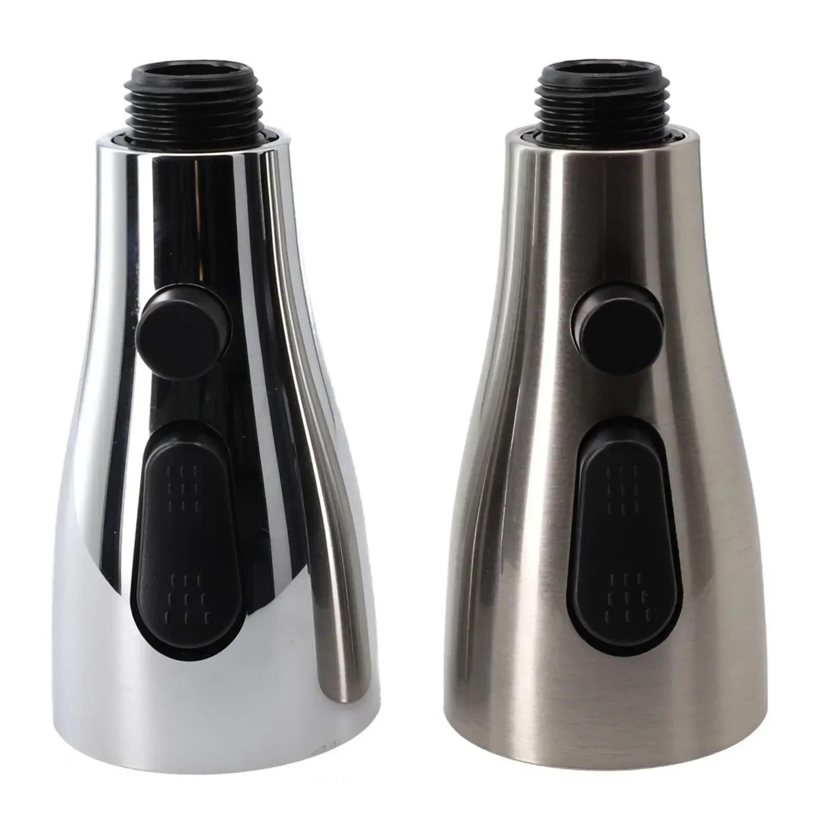 1 ugello spruzzatore for rubinetto da cucina estraibile, 3 modalità, antispruzzo, ABS, universale, 1/2", for lavello, doccia, risparmio idrico Per Lavello(Silver)
