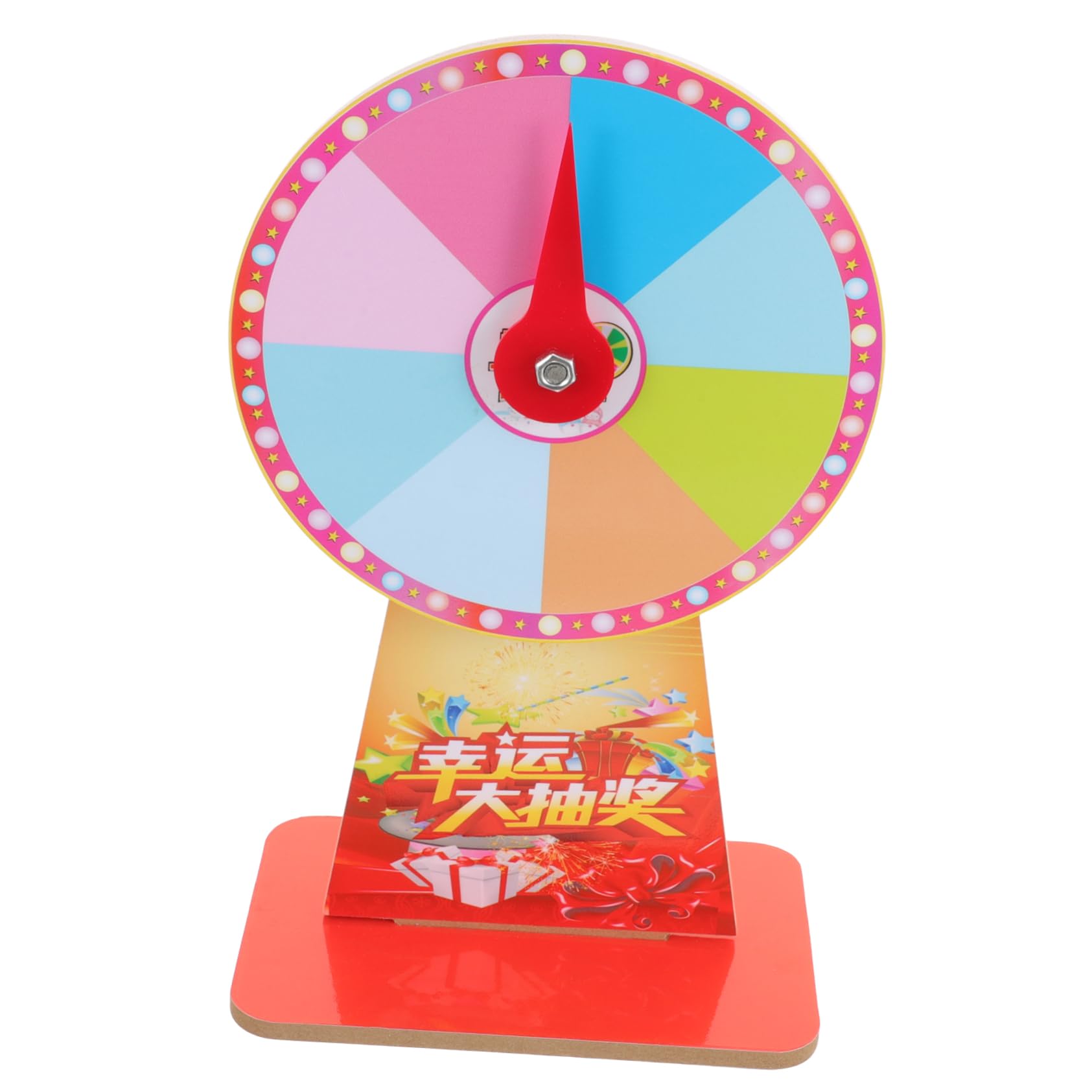 JOINPAYA Win Roulette Wheel Desktop Fortune Game Wheel Large for Fun Party Supplies Random Style