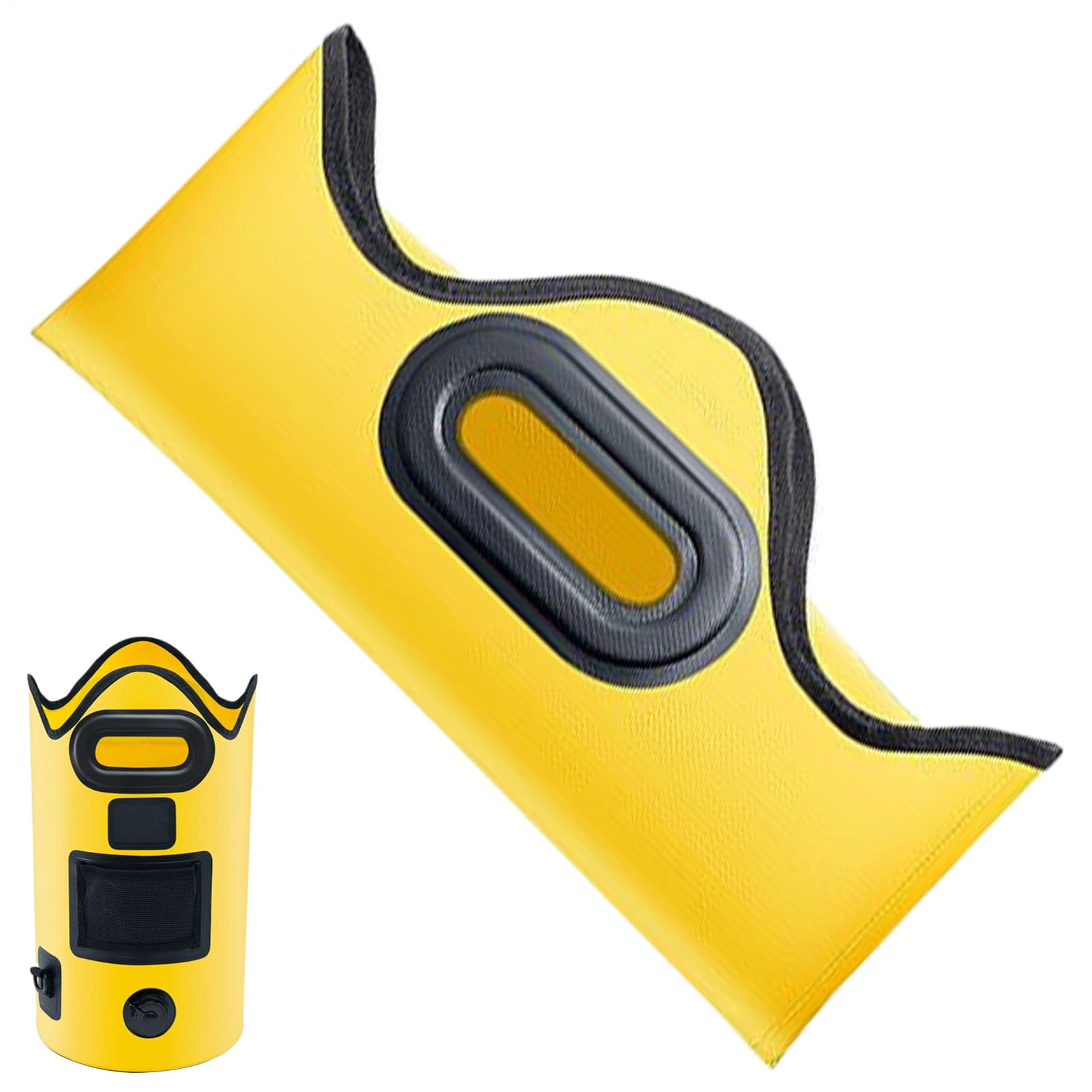 Bassin de pieds étanche pliable 21L avec trou de drainage et trempoir