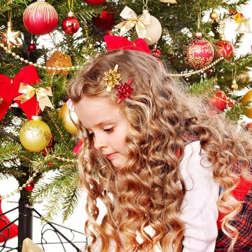 Pinzas navideñas para el pelo que contagian alegría: pack de 8 piezas para mujer 5