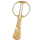 CIGARISM Hand-Polished Stainless Steel Blades Small Size Cigar Cutter, Cigar Scissors, 24k Gold Plated