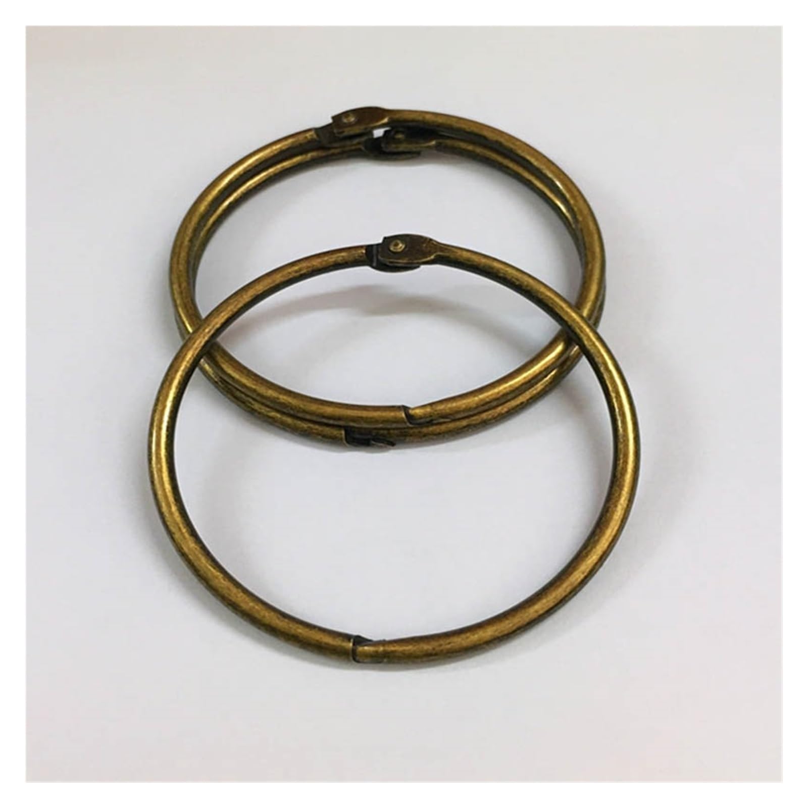 Anillos de encuadernación de metal Anillo de libro, 100 piezas Anillos de encuadernación de metal Bronce 15-44 mm(20mm)