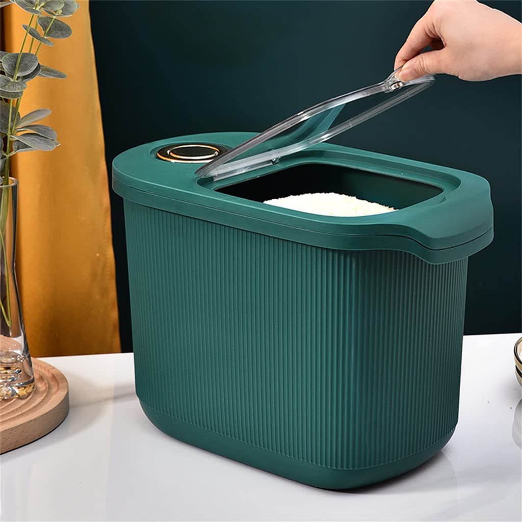 Contenitore da cucina 5 kg 10 kg Scatola di riso Scatola sigillata per cereali Scatola di conservazione per la casa Scatola di conservazione per alimenti per animali domestici